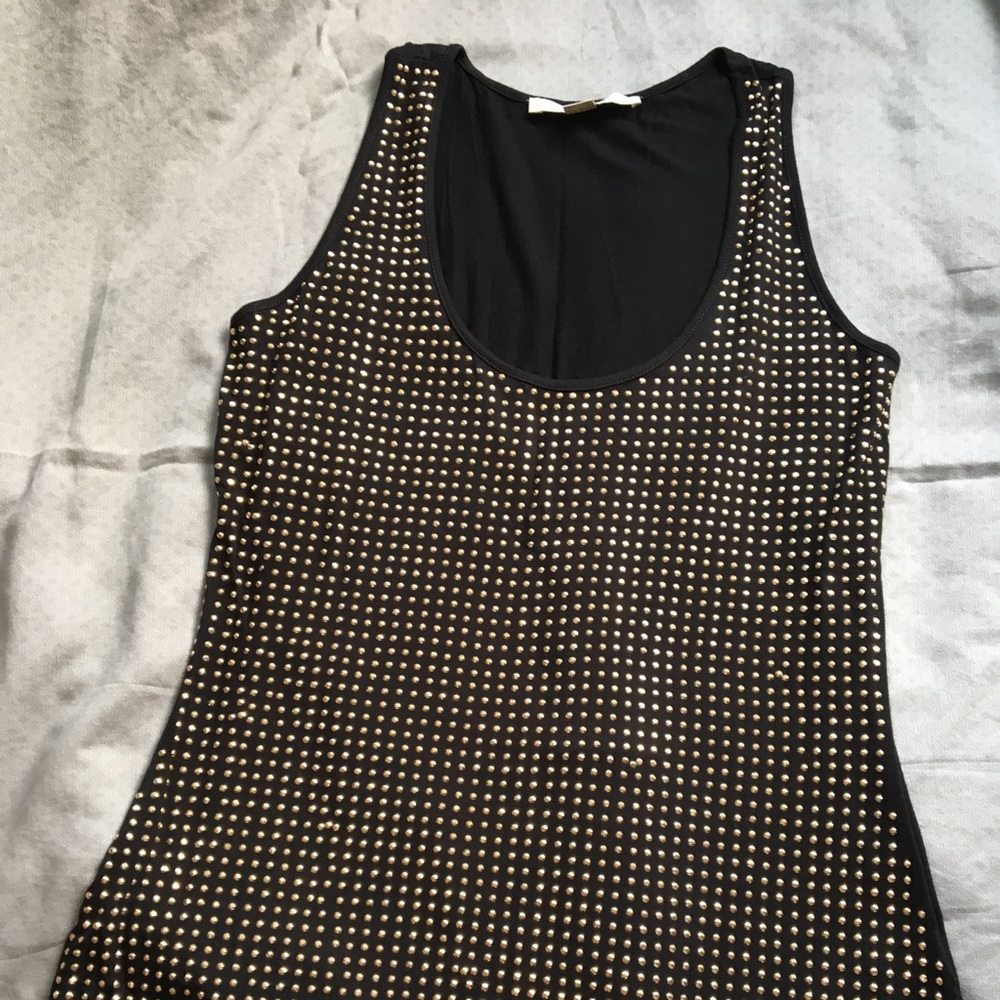 Boston Proper blank tank with gold detailing